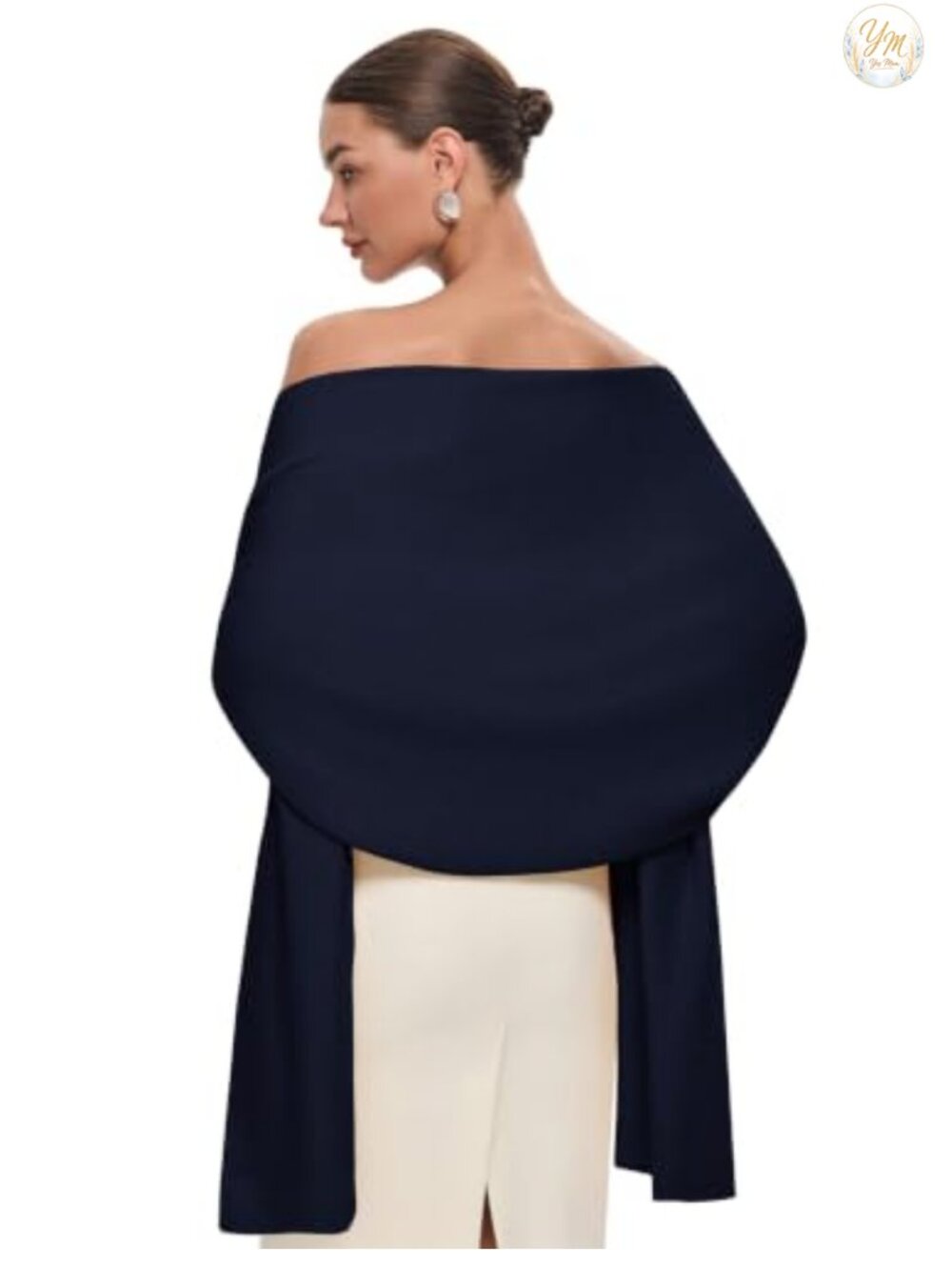 PULI Pashmina Shawl Wrap Large Wedding Bridal Evening Winter Scarf